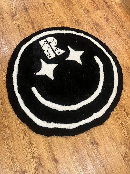 Risky Logo Rug in Production